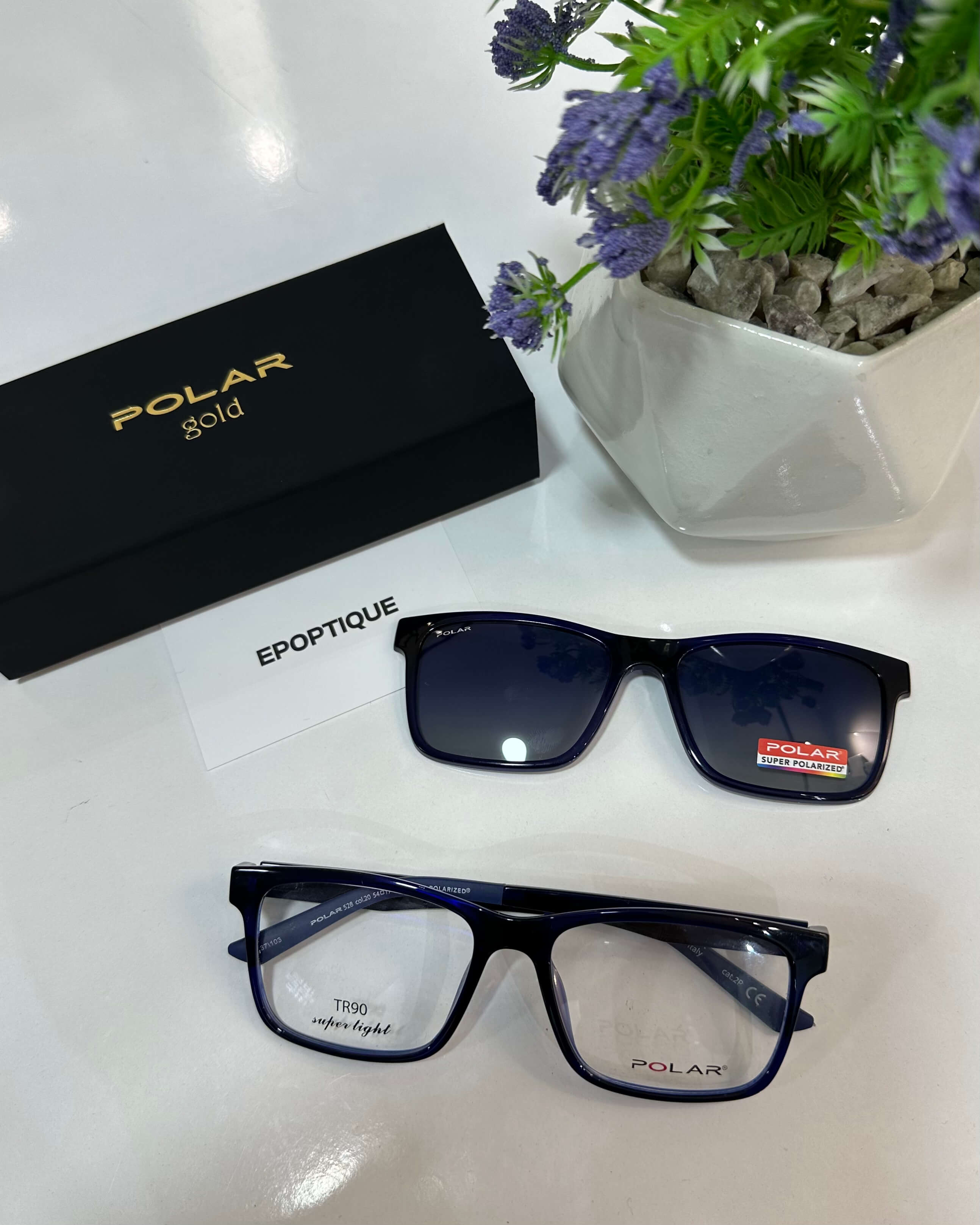 POLAR 2 en 1 Epoptique Lunettes de vue et Lunettes de soleil au Maroc EP optique